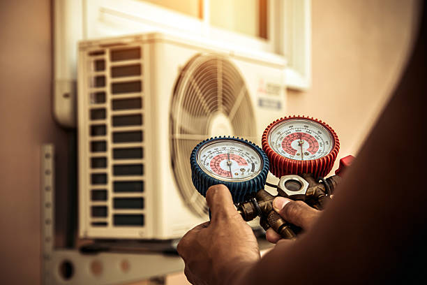 Professional Emergency Hvac technician working in Hamilton, NY